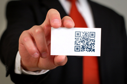 Visitenkarte mit QR-Code