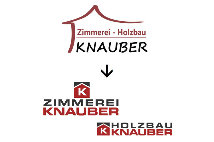 Logo Redesign_Zimmerei_Holzbau_Knauber