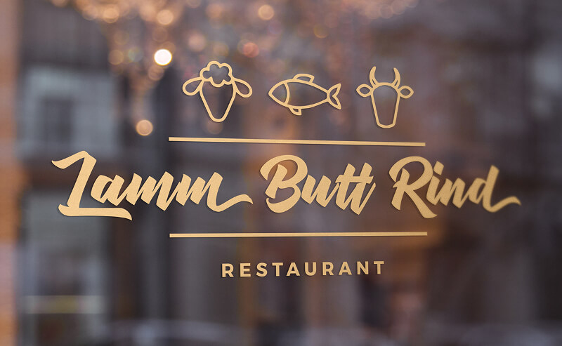 Lamm Butt Rind Gasthaus Logo