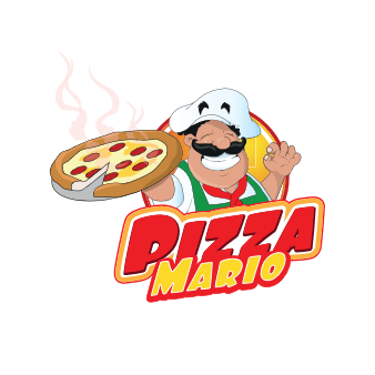 Pizza Logo Design Pizza Mario