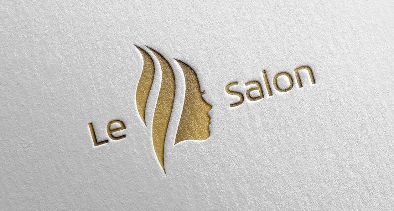 Schwungvolles Friseur Logo Le Salon