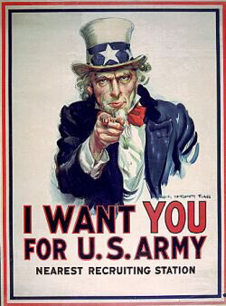 plakatgestaltung design i want you uncle sam