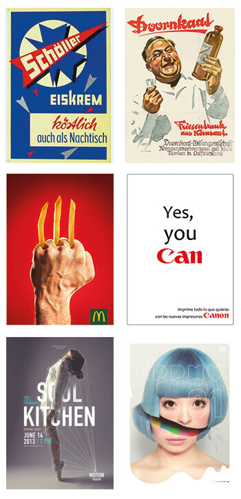 werbemedien posterplakate alt neu mc donalds canon eis