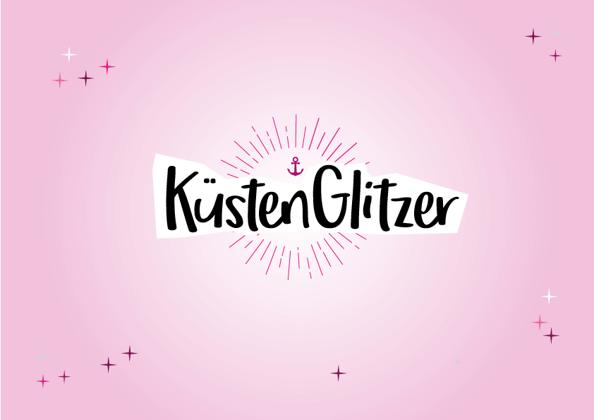 Online Shop Logo Design Hochzeit Küstenglitzer Accessoires