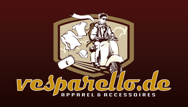 Logo Online Shop Roller Motorrad Vespa Vesparello