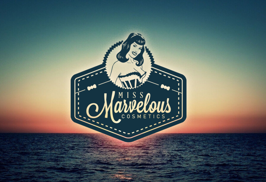 Beauty Kosmetik Online Shop Logo Design Miss Marvelous Cosmetics