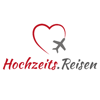 Hochzeitsreisen Reisen Logo Herz Symbol