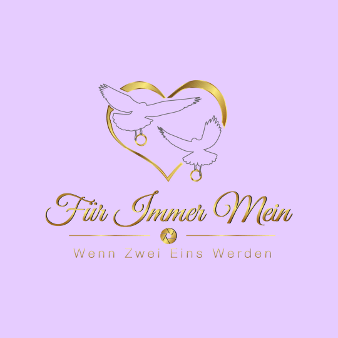 Herz Logo Hochzeitsfotografie Für immer Mein
