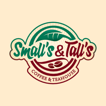 coffeeshop logo design smalls and talls