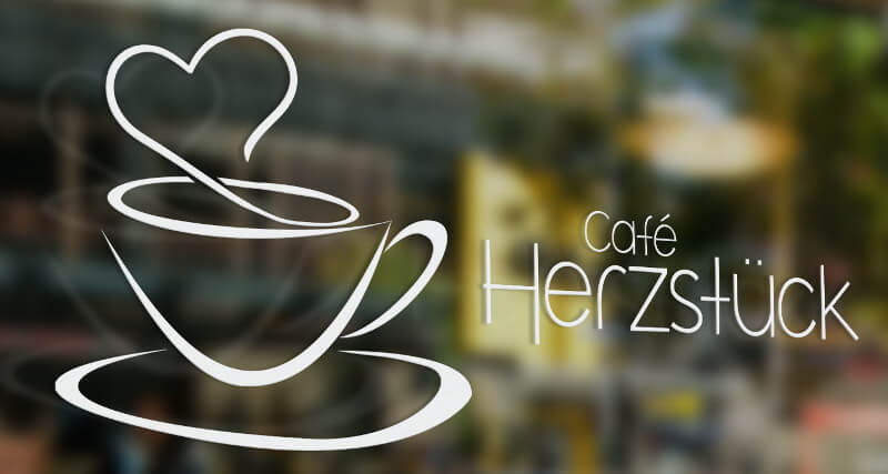 logo café herzstück kaffeetasse