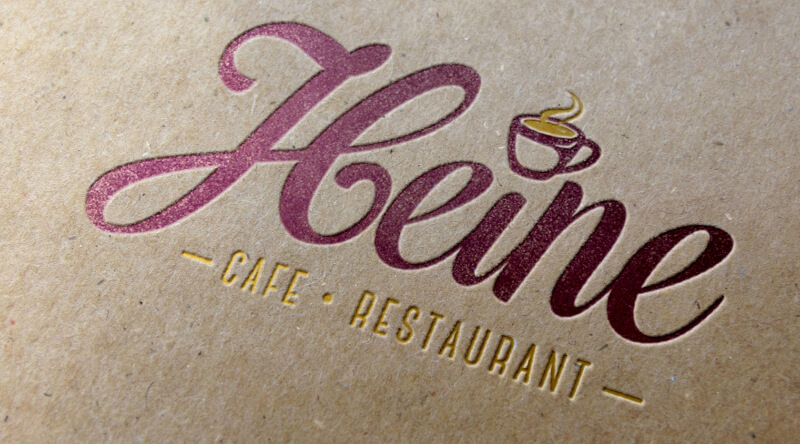 logo design café restaurant heine