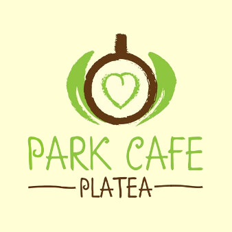 park café kaffee tasse logo design