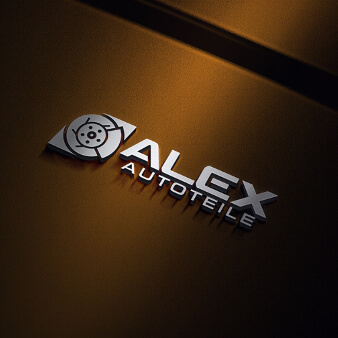 Auto Logo Design Großhandel Einzelhandel Autoersatzteile Alex