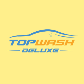 Autowaschstraße Logo Design Topwash Deluxe Darmstadt KFZ Fahrer