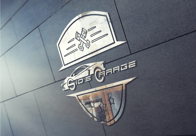 Auto Logo Design Unfallinstandsetzung KFZ-Reparatur Sids Garage