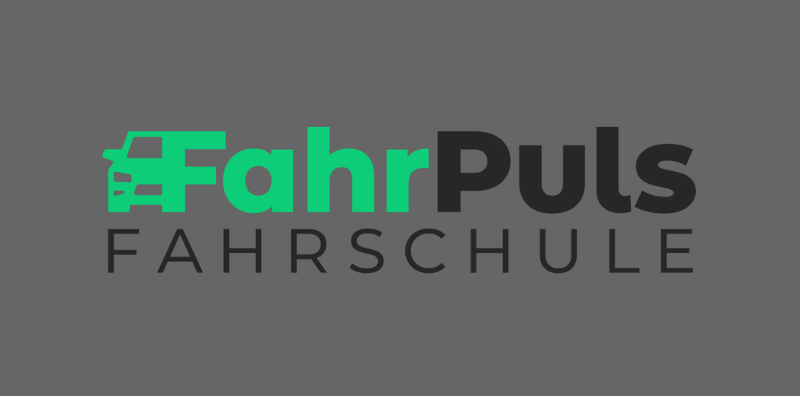 Auto Logo Design Fahrschule FahrPuls Fahrschüler Führerschein