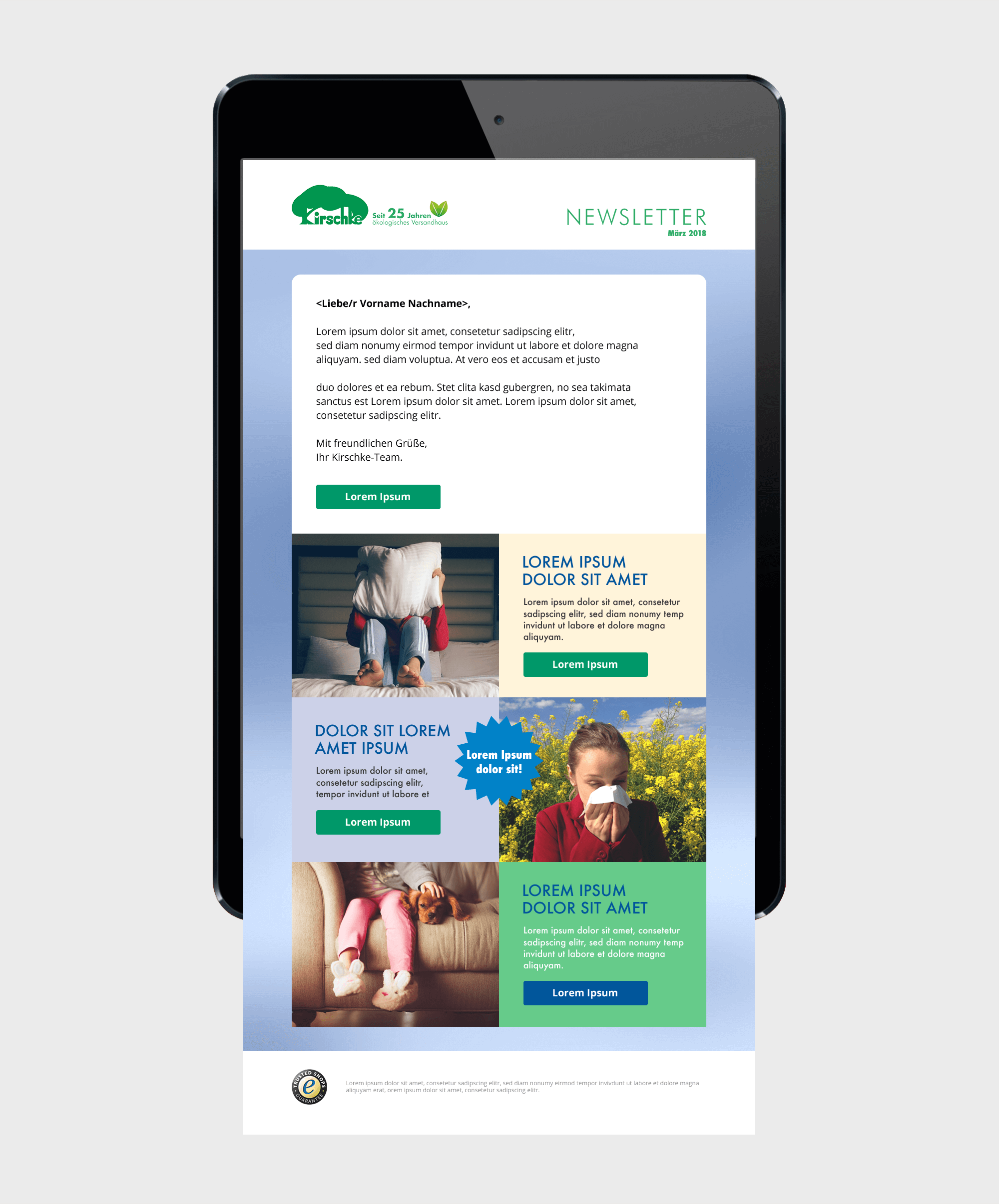 Newsletter Design responsive