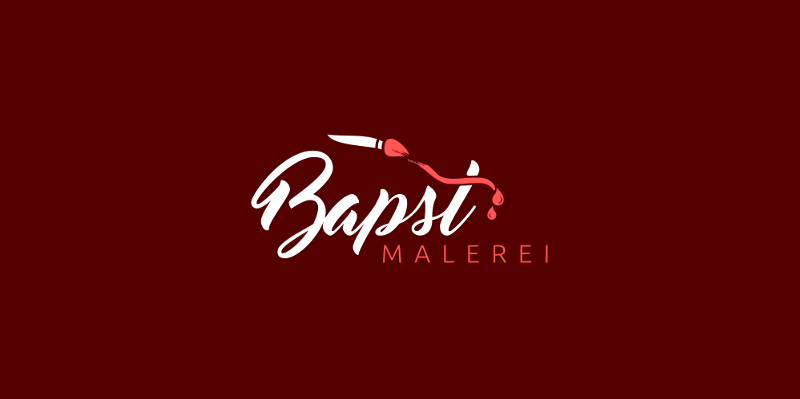 731424 Bapst Malerei 3 Logo Design Schrift