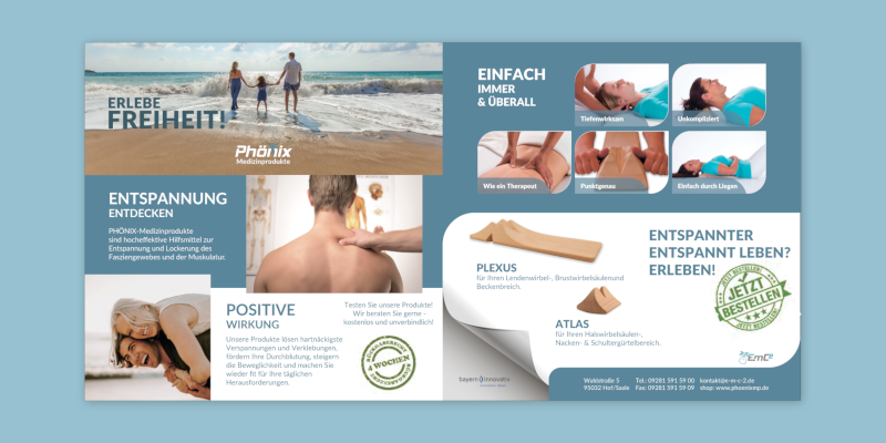 Flyer Design Phönix Medizinprodukte 237154