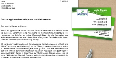 Visitenkarten-Design Beispiele