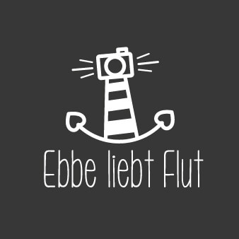 Ebbe liebt Flut Hochzeit Fotograf Logo Design