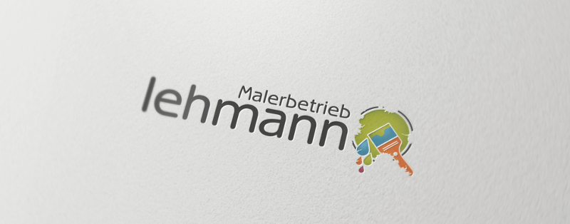 Maler Logo Design Malerbetrieb Lehmann 571659