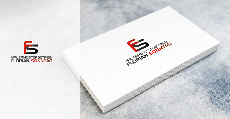 Maler Logo Design Malermeisterbetrieb Florian Sonntag 489384