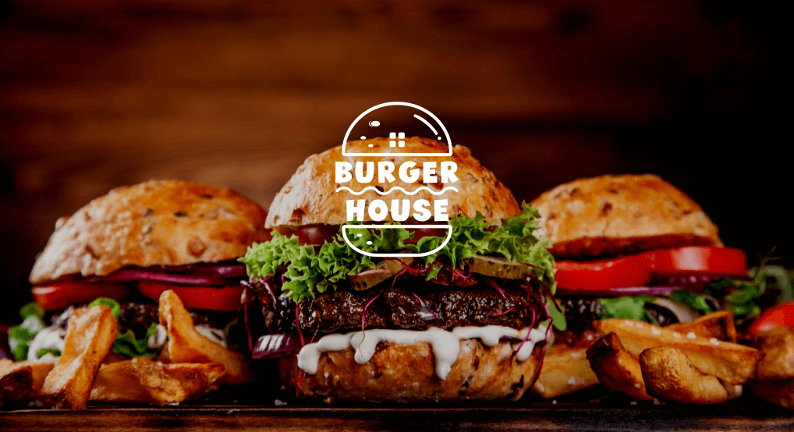 Burger Logo Burger House Restaurant