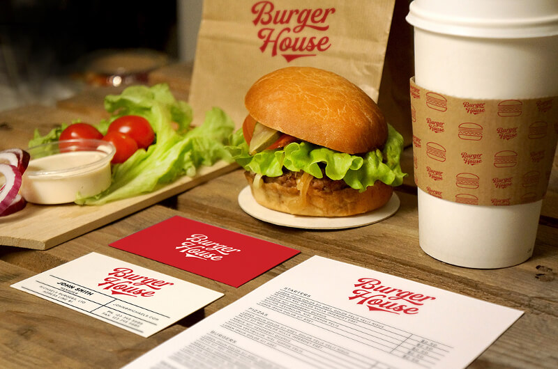 Burger Logo Design Restaurant