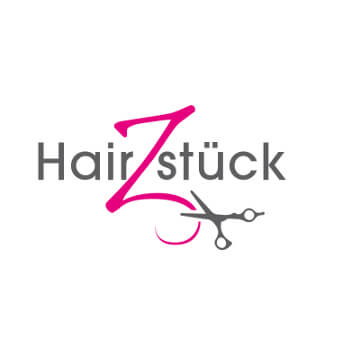 Logo-Design mit Schere HairZstück 2