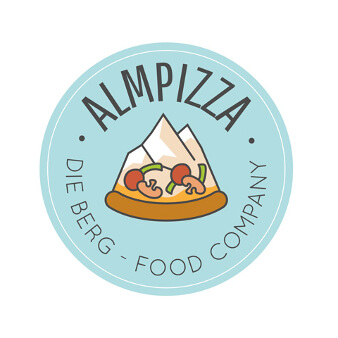 Pizzeria Logo Design Almpizza