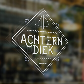 Restaurant Logo Achtern Diek MockUp