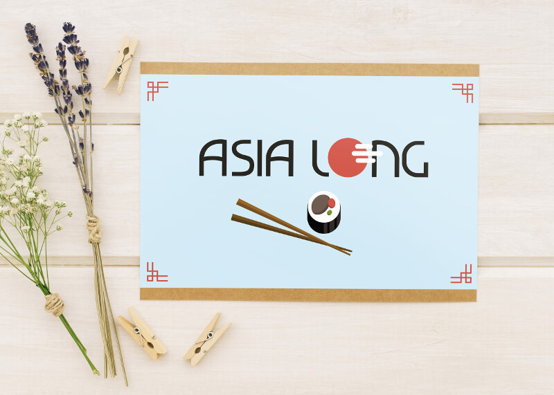 Sushi Logo Asia Long