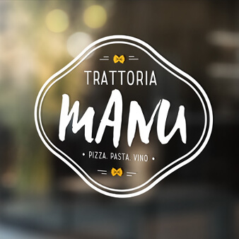 Trattoria Logo Design Trattoria Manu
