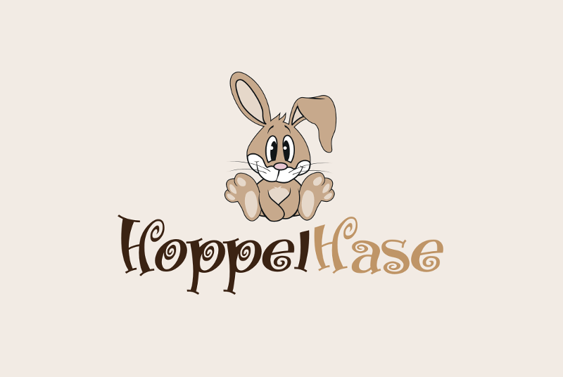 Hoppelhase Kindermode Logo Design 939353