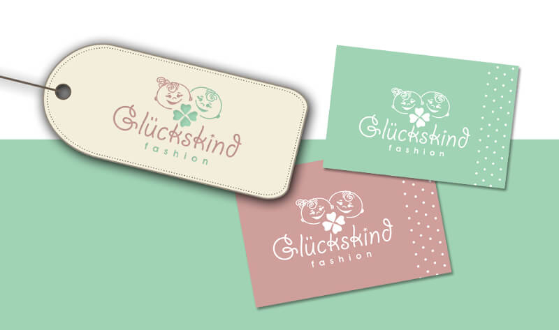 Kinderkleidung Logo Design Glückskind 287335