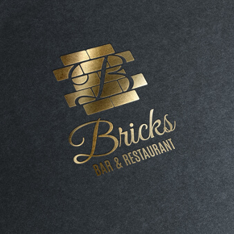 Bar Logo-Designs Restaurant und Bar Bricks 126193