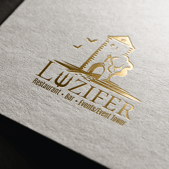 Luziferturm Restaurant Bar Logo-Designs 976416