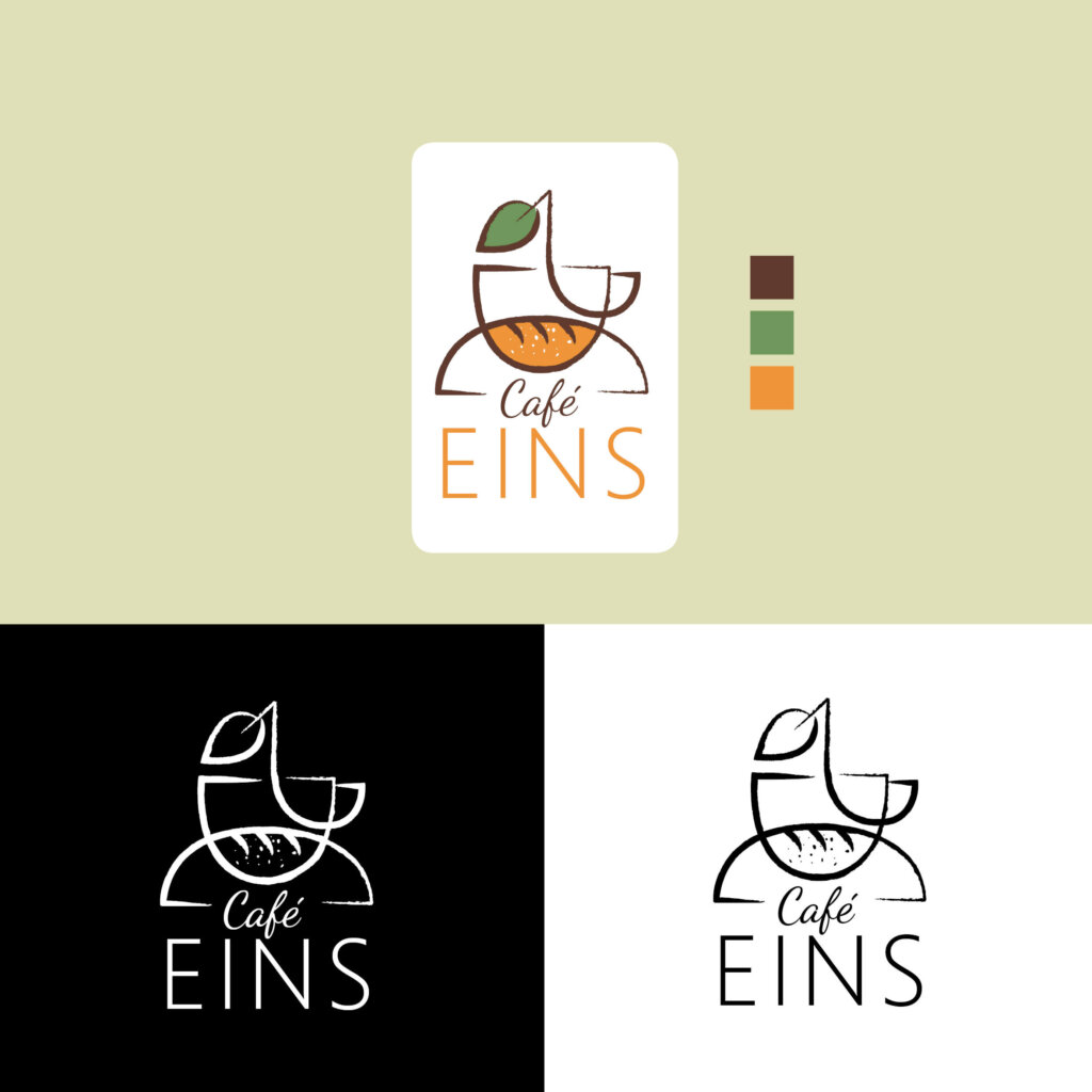 Café-Logo von Kaffee Eins