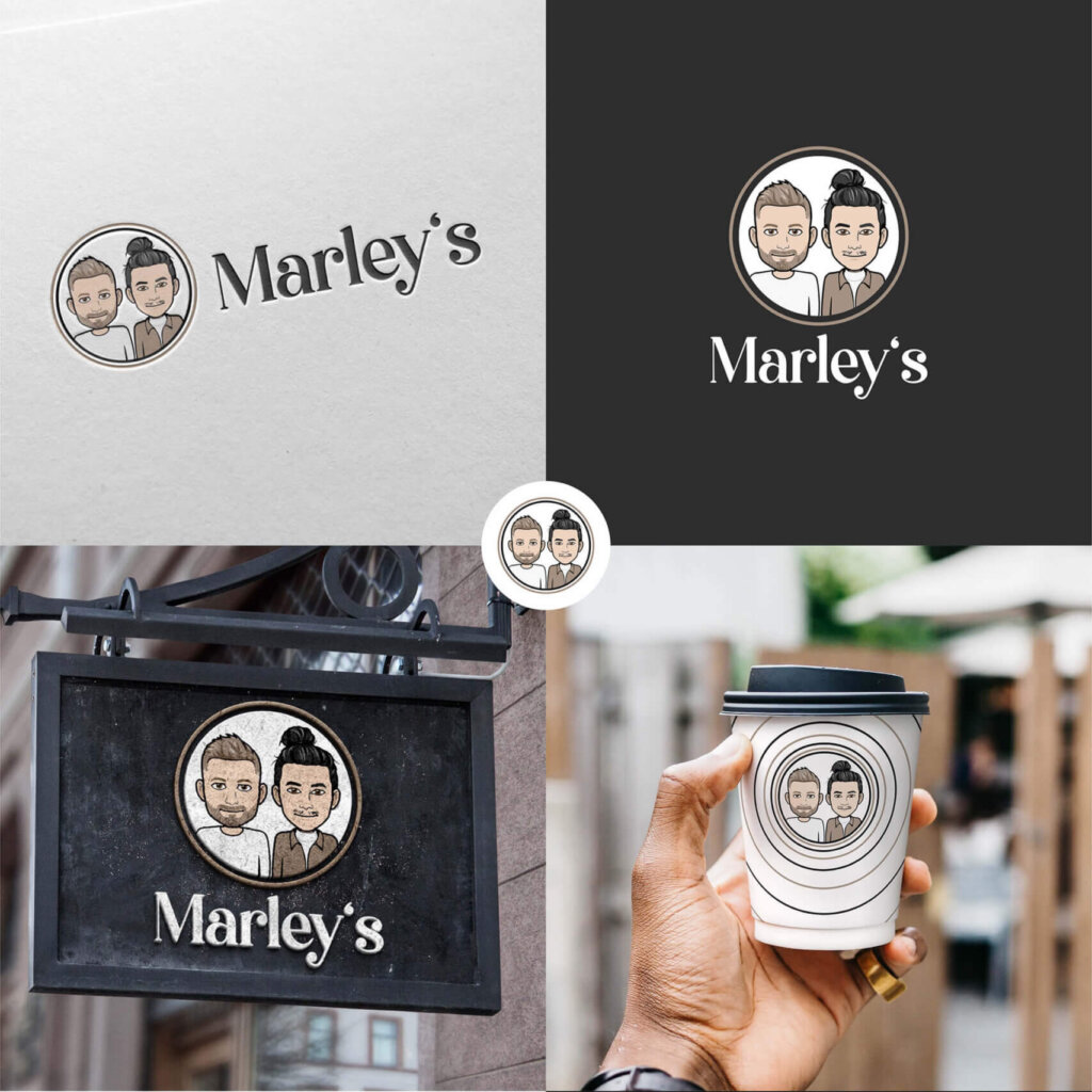 Café-Logo von Marley´s Kaffee