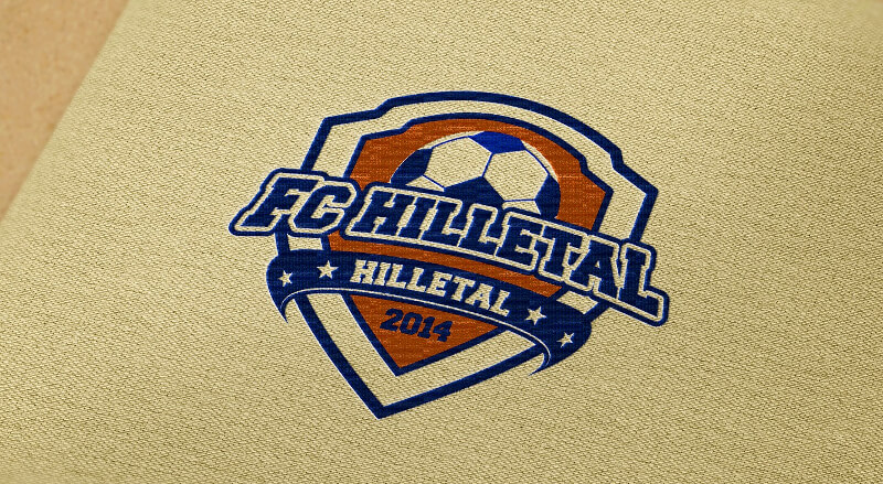 FC Hilletal Vereinslogo Fußballverein Logo Design