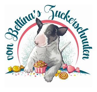 Hunde logo zuckerschnuten bull terrier