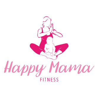 Pilates Logo Yoga Happy Mama Fitness