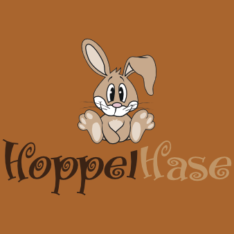 hasen design logo hoppelhase niedlich