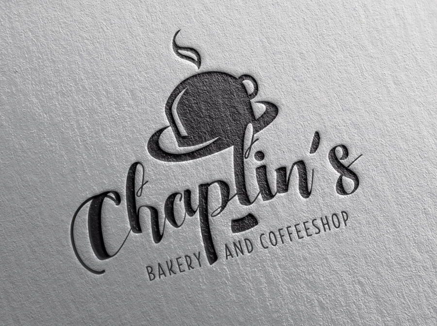 Visitenkarten Prägung Chaplin's Coffeeshop