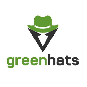 it logo design green hats