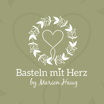 Bastel Logo Basteln mit Herz Marion Haug