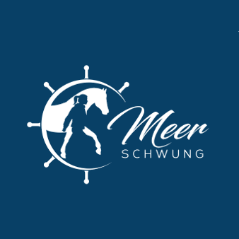 Blaues Logo MeerSchwung Bewegungstraining Negativ 987376