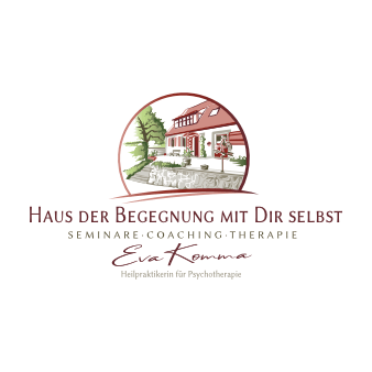 Gezeichnetes Logo rot Haus der Begegnung