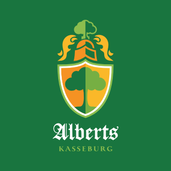 Goldenes Wappen Logo Alberts Kasseburg